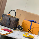  Clean-Lined satchel carried on shoulder