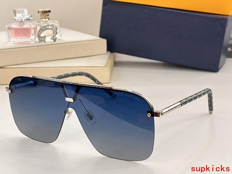 Lifestyle view of Louis Vuitton unisex sunglasses