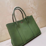 Side view of chic structured handbag