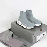Balenciaga Red Chelsea Boots - Lifestyle Styling Shot