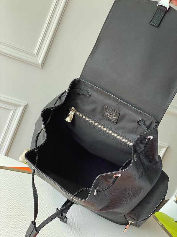 Back view of classic signature women's handbag – women's designer-style accessory