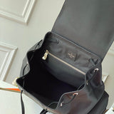 Back view of classic signature women's handbag – women's designer-style accessory