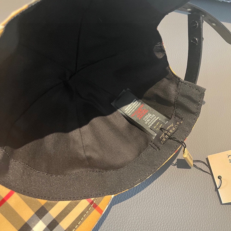Side view of Burberry unisex cap