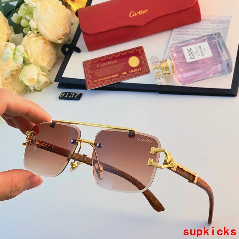 Lifestyle view of Cartier unisex sunglasses