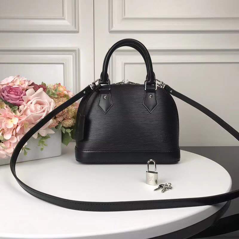 Front view of classic signature women's handbag – women's luxury handbag