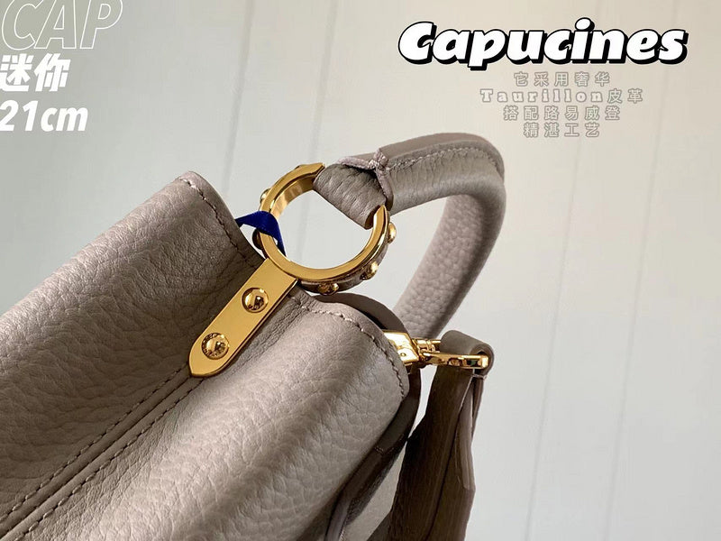 Back view of classic sleek women's handbag – women's luxury accessory