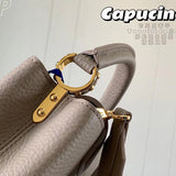 Back view of classic sleek women's handbag – women's luxury accessory
