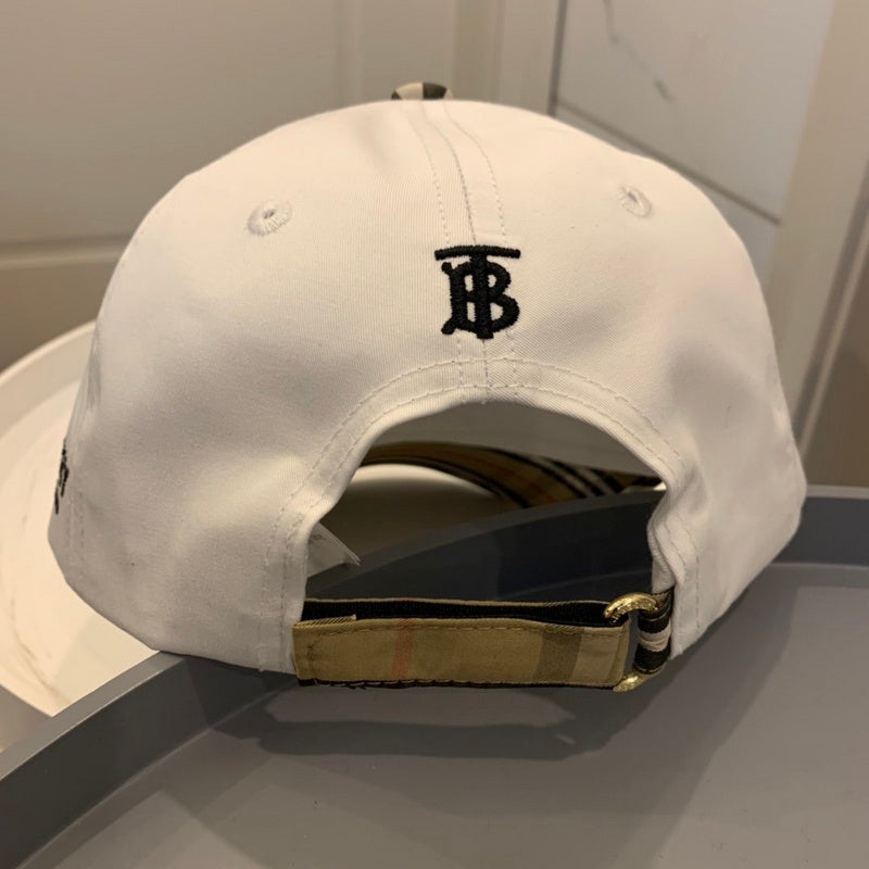Side view of Burberry unisex cap