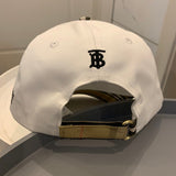 Side view of Burberry unisex cap