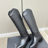 Close-up of Saint Laurent shoes craftsmanship