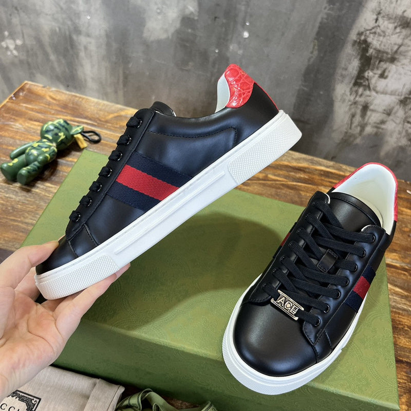 Gucci soft grey luxury sneakers view 6 classic court silhouette