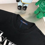 Close-up detail shot of Louis Vuitton cotton t-shirt with tailored silhouette