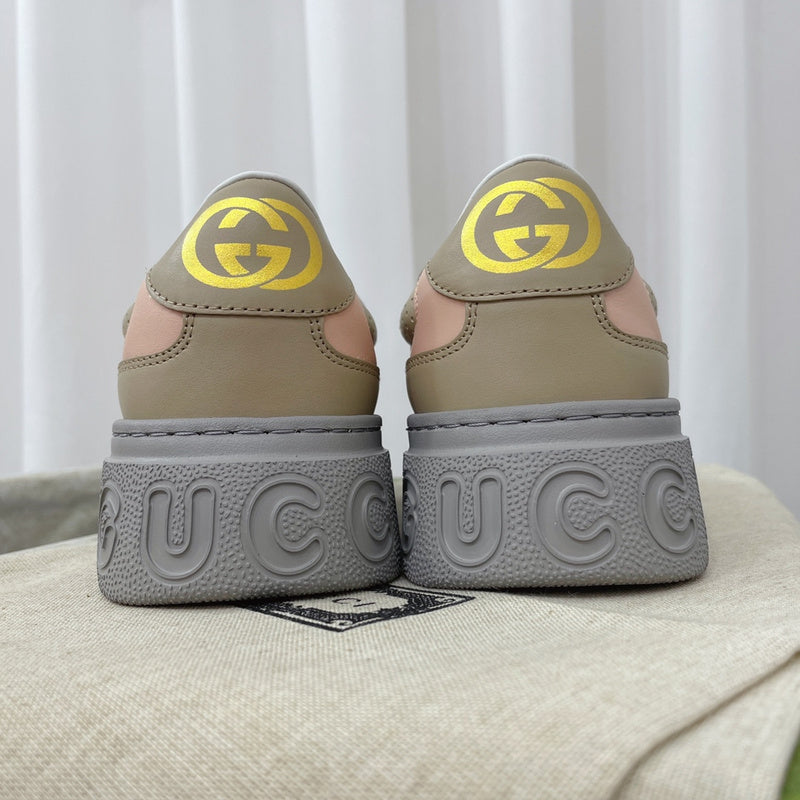 Gucci soft grey luxury sneakers view 6 classic court silhouette