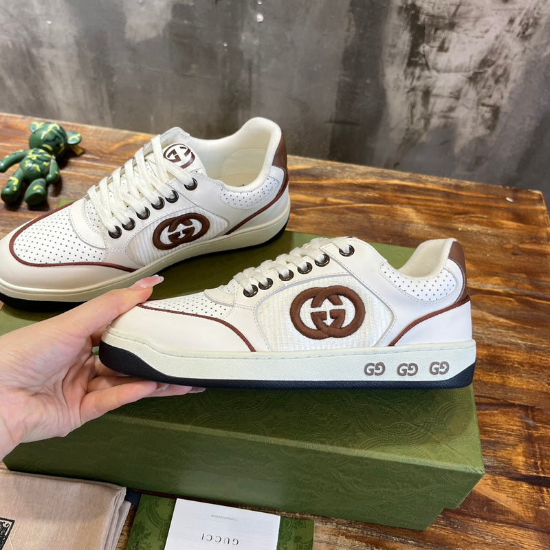 Gucci muted earth tones luxury sneakers view 5 cushioned comfort fit