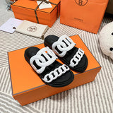 Hermes sandals Style 211 - texture and material detail