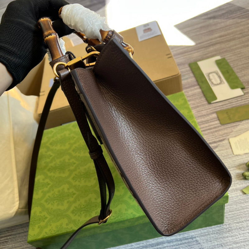 Top view of signature structured women's handbag – women's premium purse