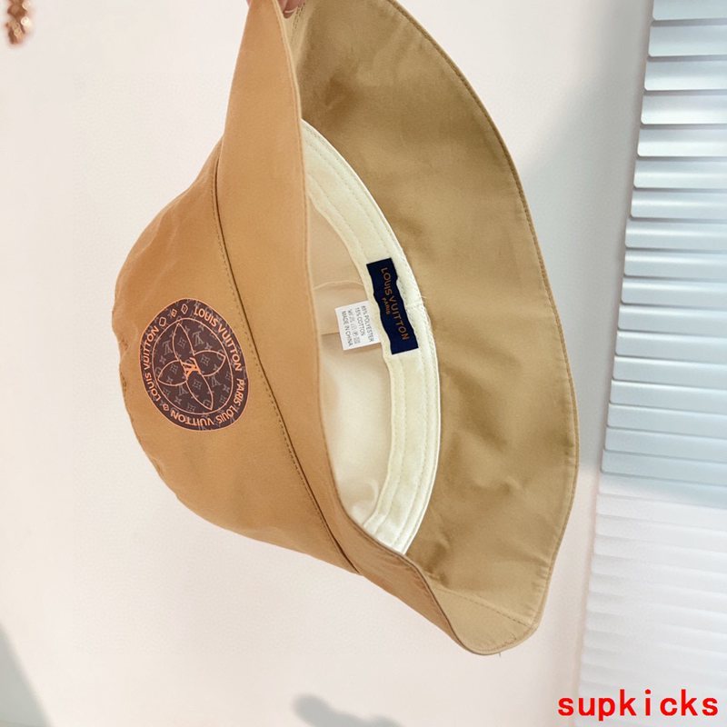 Close-up detail view of Louis Vuitton unisex cap