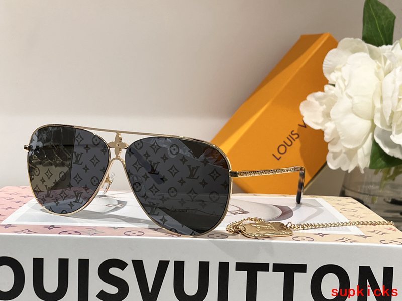 Lifestyle view of Louis Vuitton unisex sunglasses