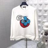 Back view of Louis Vuitton luxury clothing with signature branding
