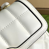 Side profile of classic polished women's handbag – women's statement bag