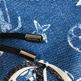 Full styled look of Louis Vuitton cotton t-shirt with label-forward styling