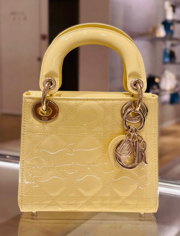 Back view of structured signature women's handbag – women's designer-style accessory