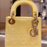 Back view of structured signature women's handbag – women's designer-style accessory