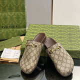 Gucci two-tone luxury sneakers view 5 breathable knit upper