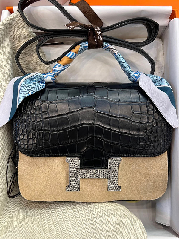 Close-up detail of structured bag design