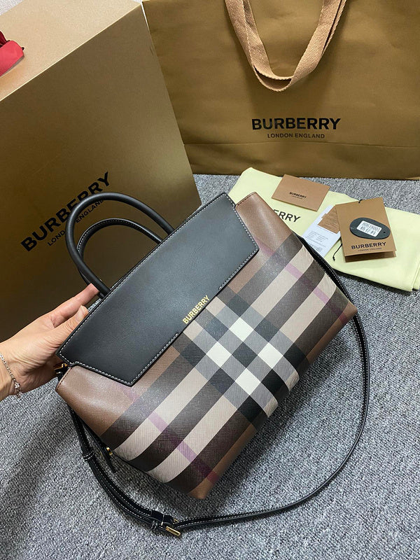 Elegant Premium PU Leather Handbag - Modern Structured Build | Women's Designer-Inspired Purse #1123 - front view (image 1) of designer-inspired handbag
