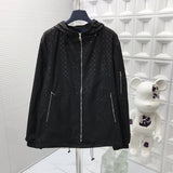 Back view of Louis Vuitton luxury clothing with tailored silhouette