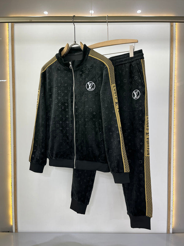 Back view of Louis Vuitton luxury clothing with streetwear-inspired cut