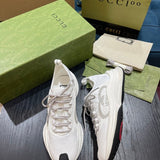 Gucci fresh white-and-black luxury sneakers view 9 minimalist modern build