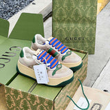 Gucci sneakers detailed view showing premium designer craftsmanship