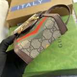 Back view of classic sleek women's handbag – women's designer-style accessory