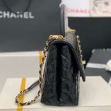 Zivas Charm Polished Finish Everyday Handbag (Structured Everyday Essential) – Full Silhouette