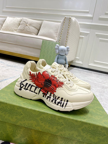 Gucci muted earth tones luxury sneakers view 11 cushioned comfort fit