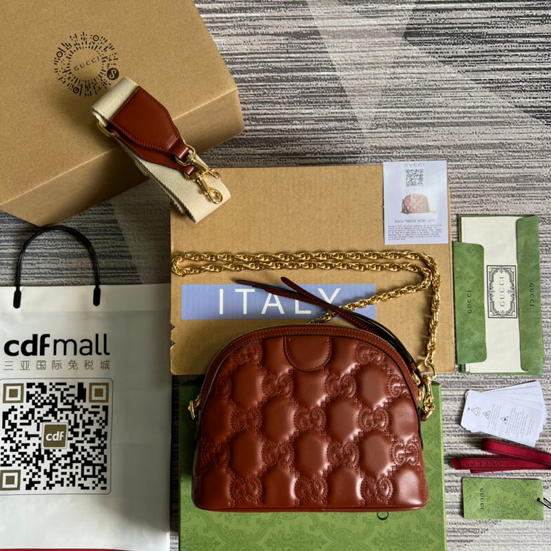Front view of modern elevated women's handbag – women's designer-style accessory