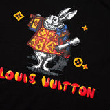 Close-up detail shot of Louis Vuitton cotton t-shirt with everyday silhouette