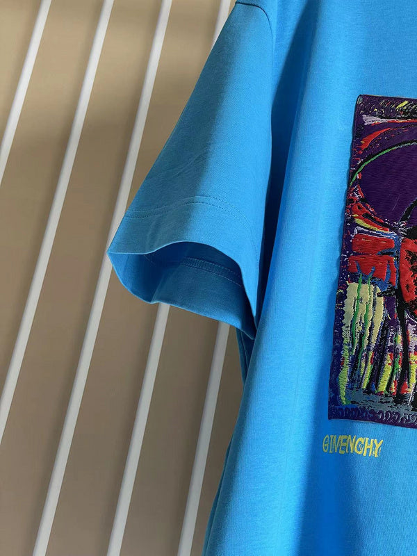 Flat lay presentation of Givenchy luxury clothing with logo-detail design