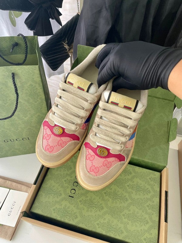 Gucci fresh white-and-black luxury sneakers view 5 sleek tonal finish
