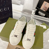 Gucci soft grey luxury sneakers view 10 bold athletic profile