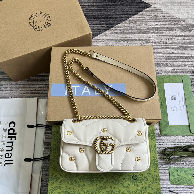 Front view of chic signature women's handbag – women's luxury handbag