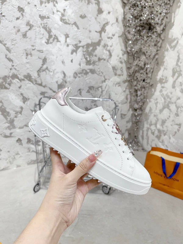 Louis Vuitton Nude Slip-On Sneakers - Sole Detail View