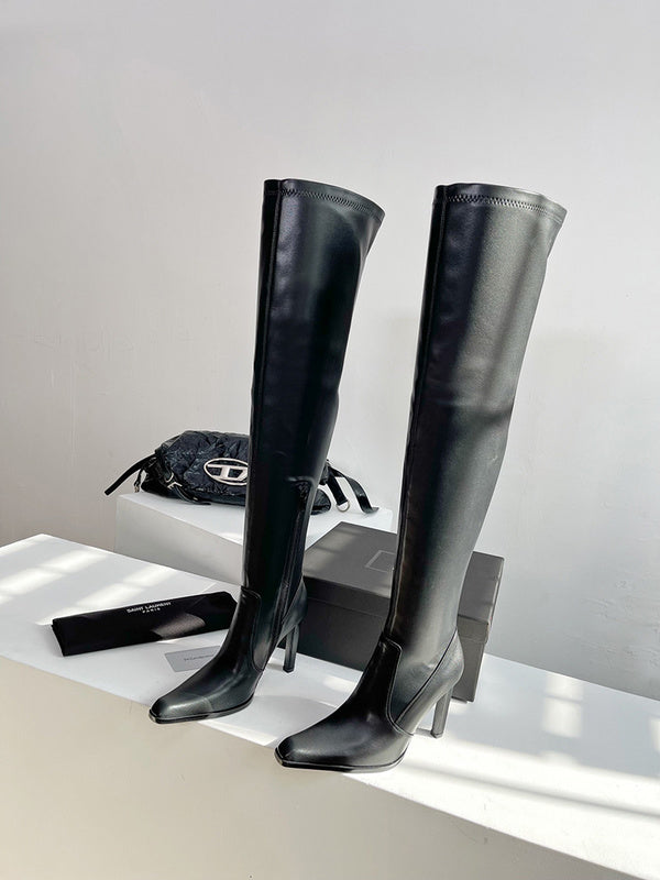 Saint Laurent luxury shoes detail shot
