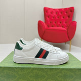 Side profile of Gucci neutral cream sneakers streetwear statement look