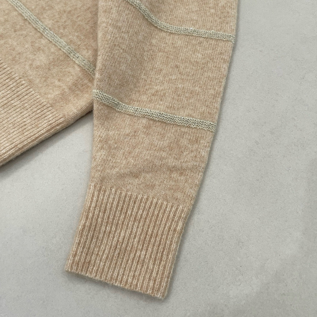 Front view of Brunello Cucinelli Zip Cardigan premium piece