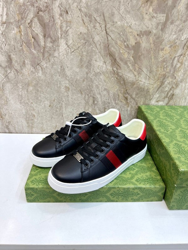 Gucci all-black luxury sneakers view 8 everyday casual design