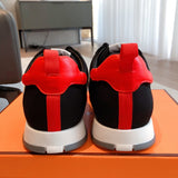 Hermès Black Pointed-Toe Flats - Full Silhouette View