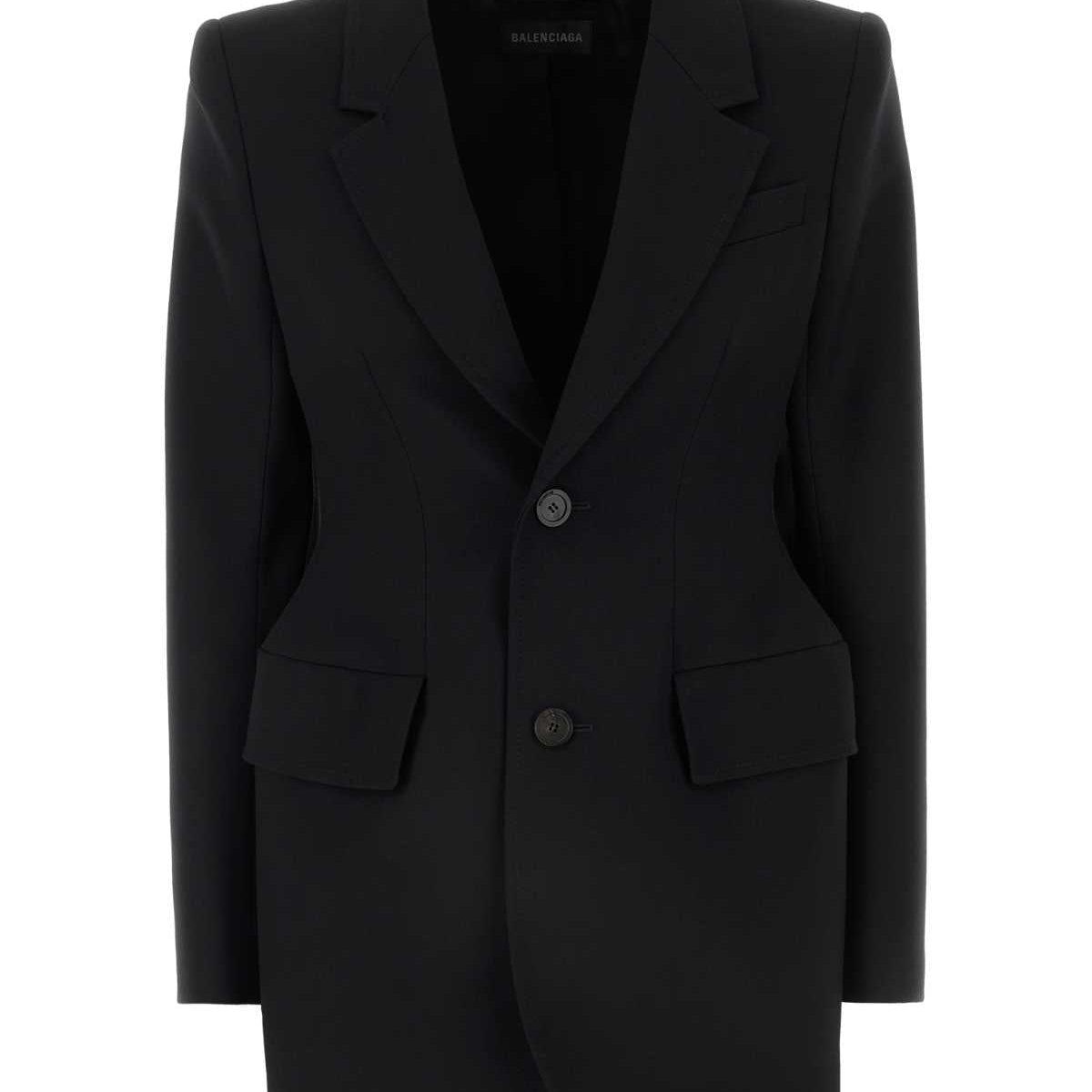 Balenciaga Jackets- BALENCIAGA Hourglass Women's Wool Blazer Premium Casual Designer Jacket